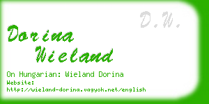 dorina wieland business card